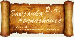 Damjanka Atanasković vizit kartica